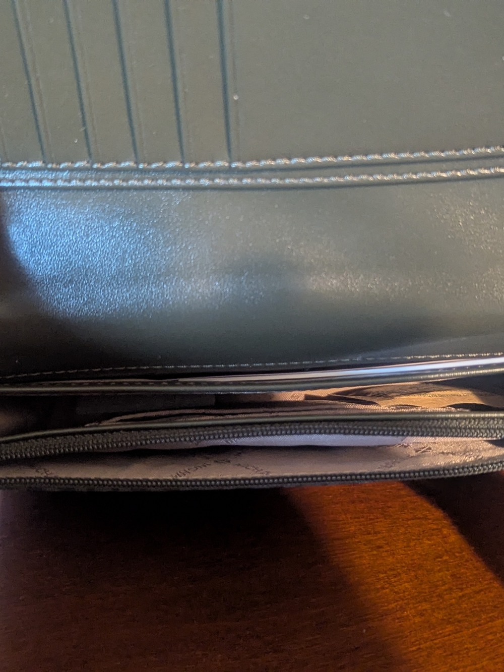 Michael Kors Gray Logo Crossbody with Branded Strap - Picture 3 of 4